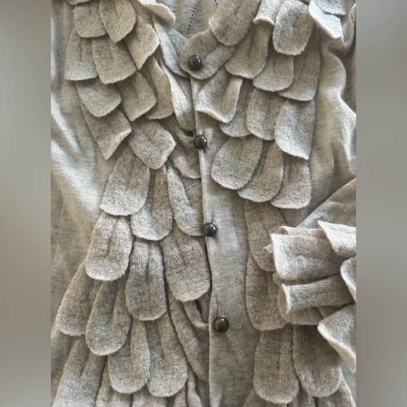 Leifsdottir Beige Layered Women's Cardigan~Size Large-~fitted~gorgeous! 🖤 - Picture 7 of 9